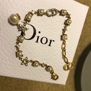 Authentic Dior pearl bracelet